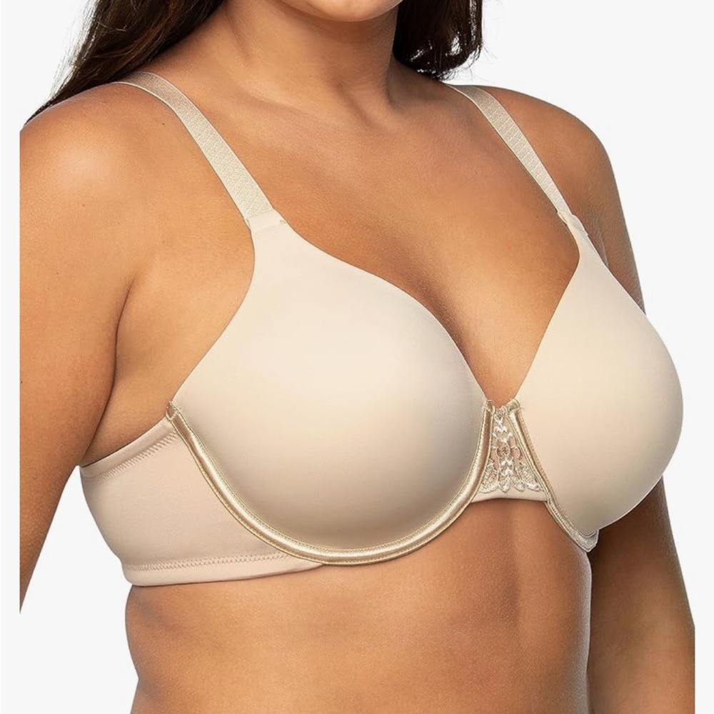 Vanity Fair Women's Full Figure Beauty Back Smoothing Underwire Bra Size 40 B